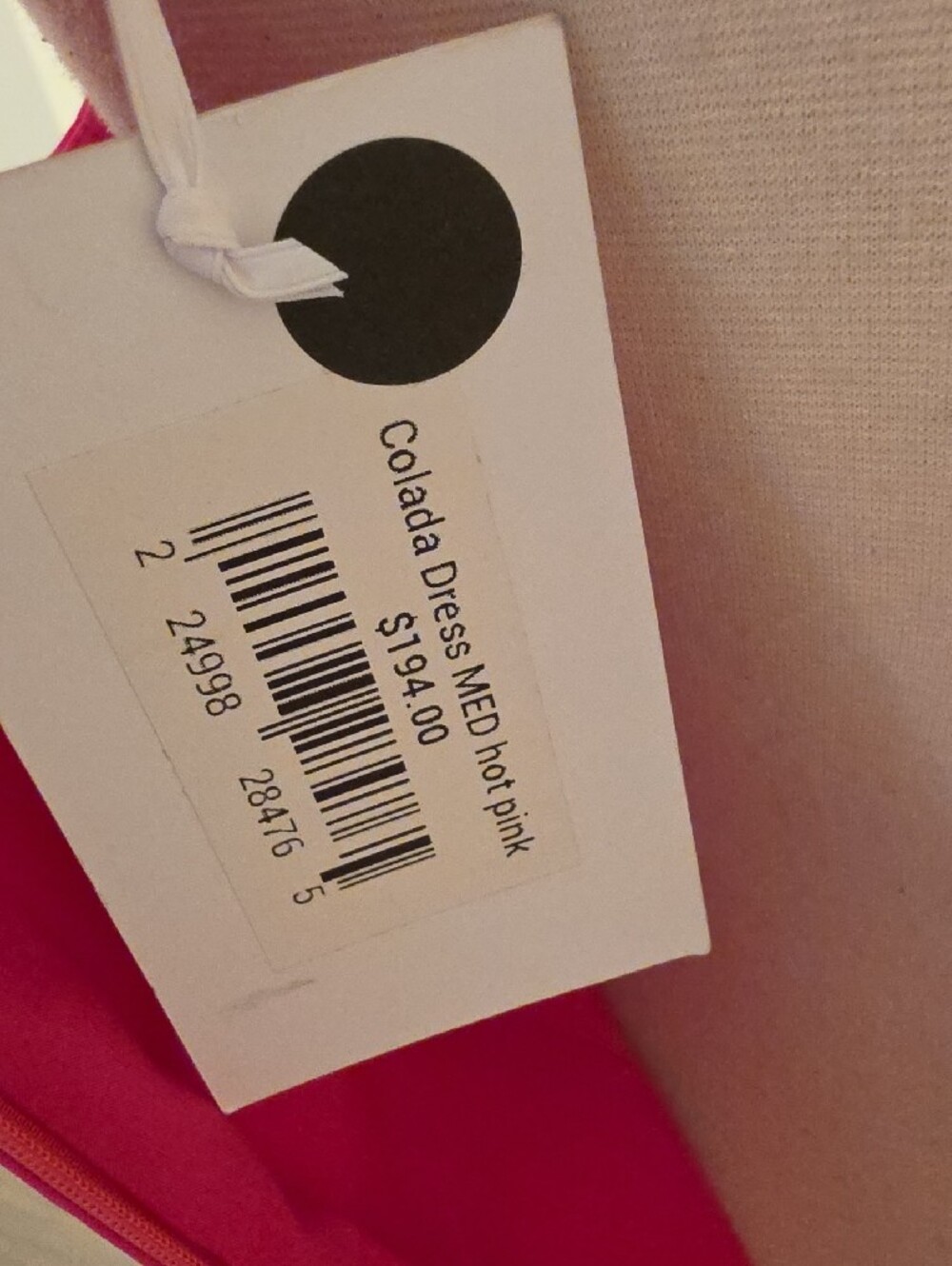 Amanda Uprichard colada Hot Pink Racerback dress. Size M new with tags - Picture 8 of 11